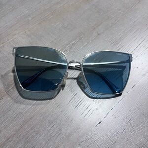 Tom Ford Silver Metal Sunglasses